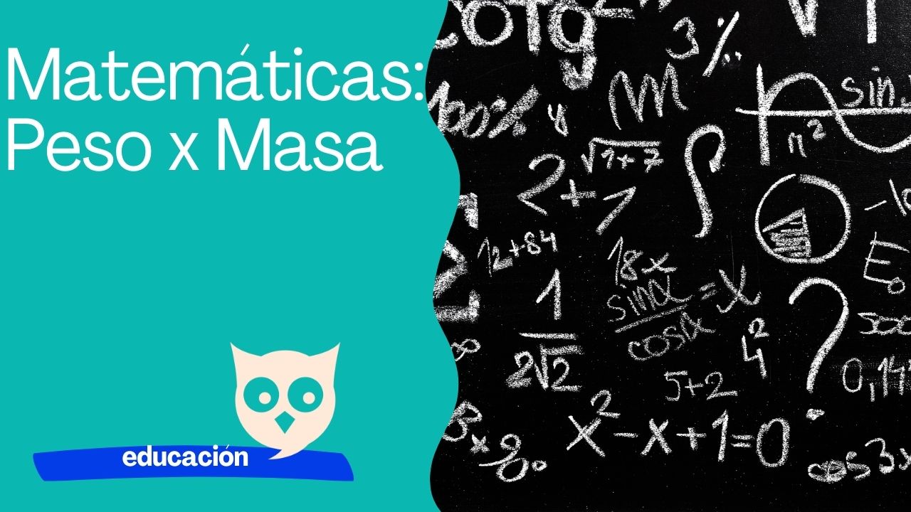 Matemáticas Peso x masa