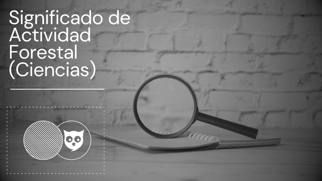 Significado de Actividad Forestal (Ciencias)