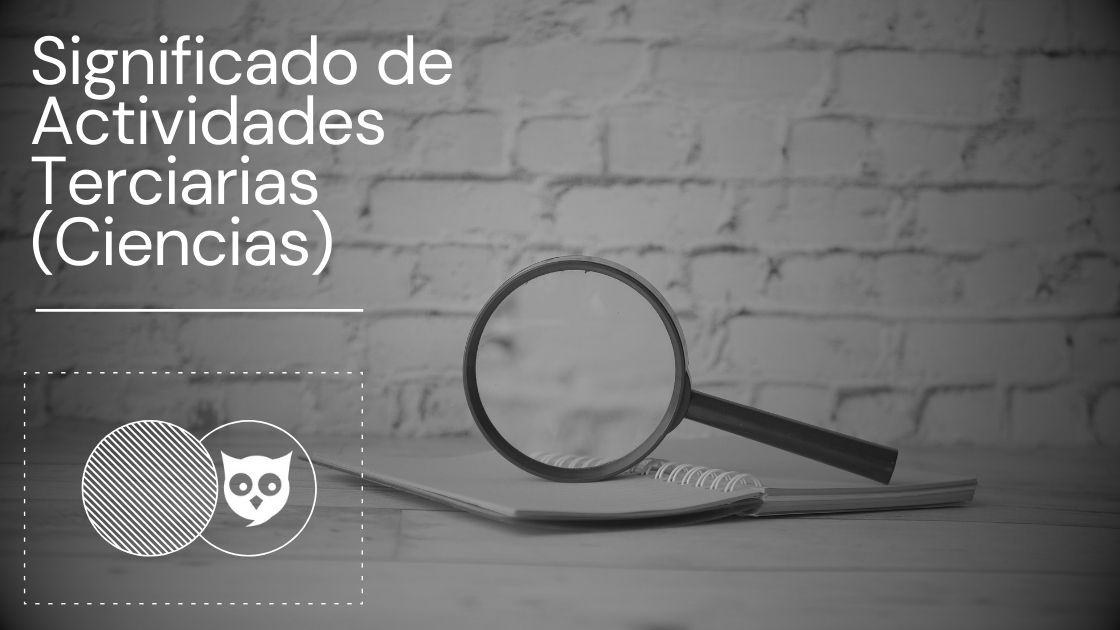 Significado de Actividades Terciarias (Ciencias)