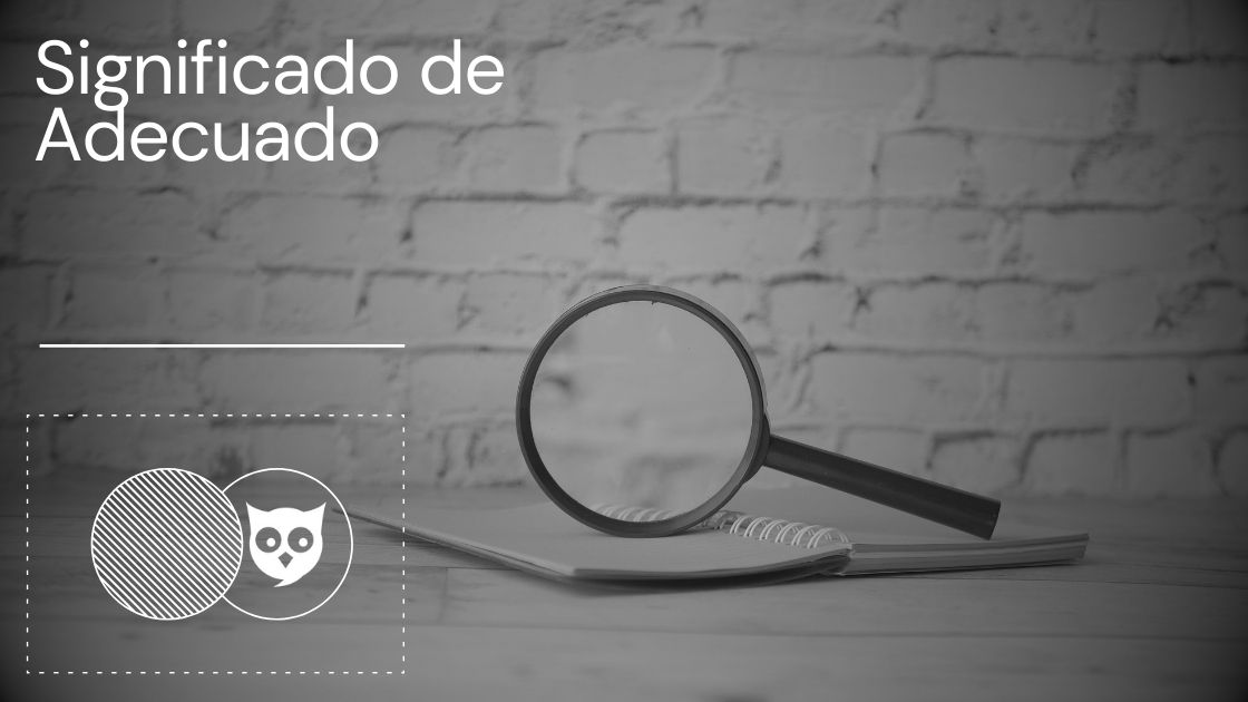 Significado de Adecuado