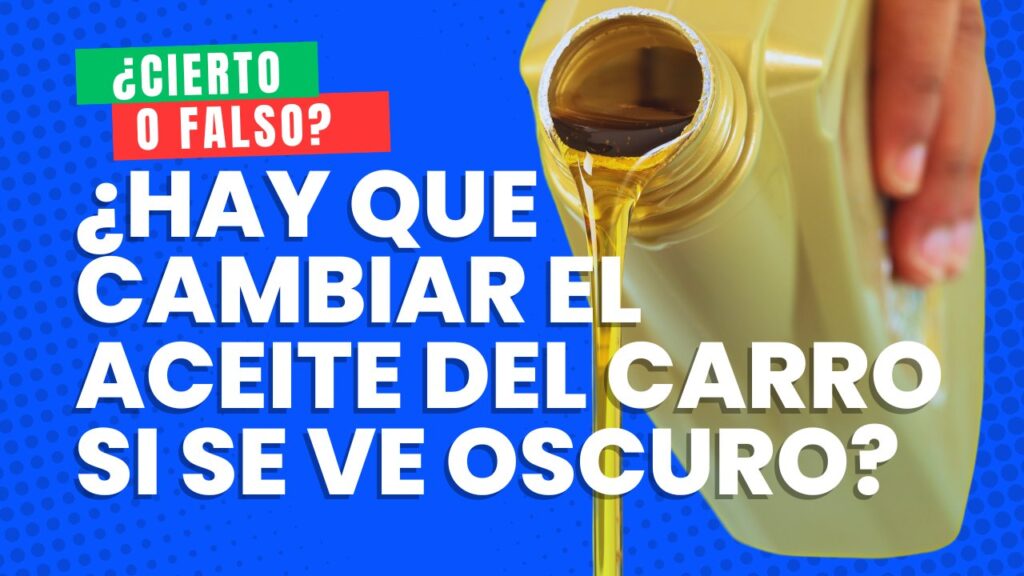 Cambiar aceite coche