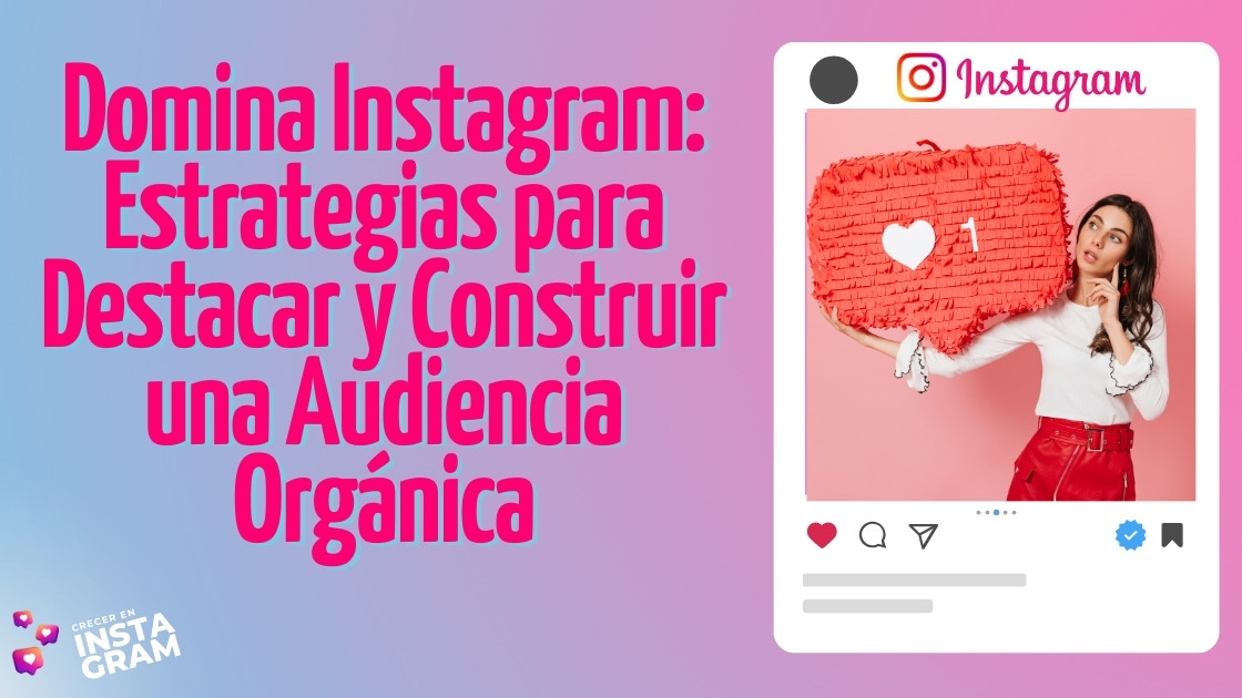 Domina Instagram Estrategias para destacar y construir una audiencia orgánica