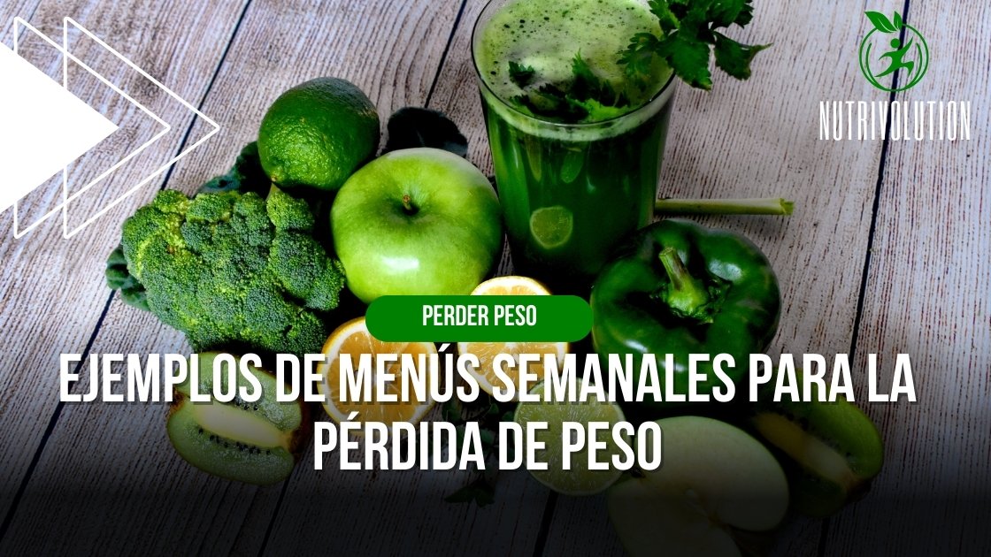 Ejemplos de menús semanales para la pérdida de peso