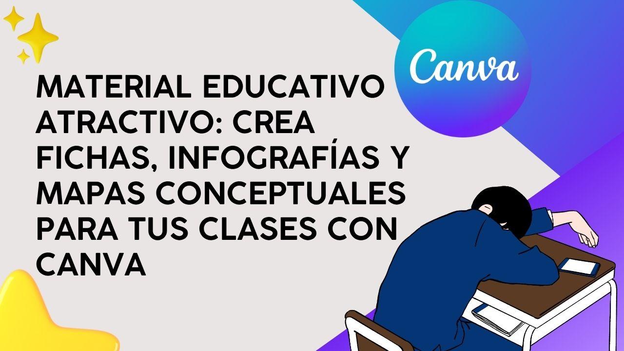 Material Educativo Atractivo: Crea fichas, infografías y mapas conceptuales para tus clases con Canva