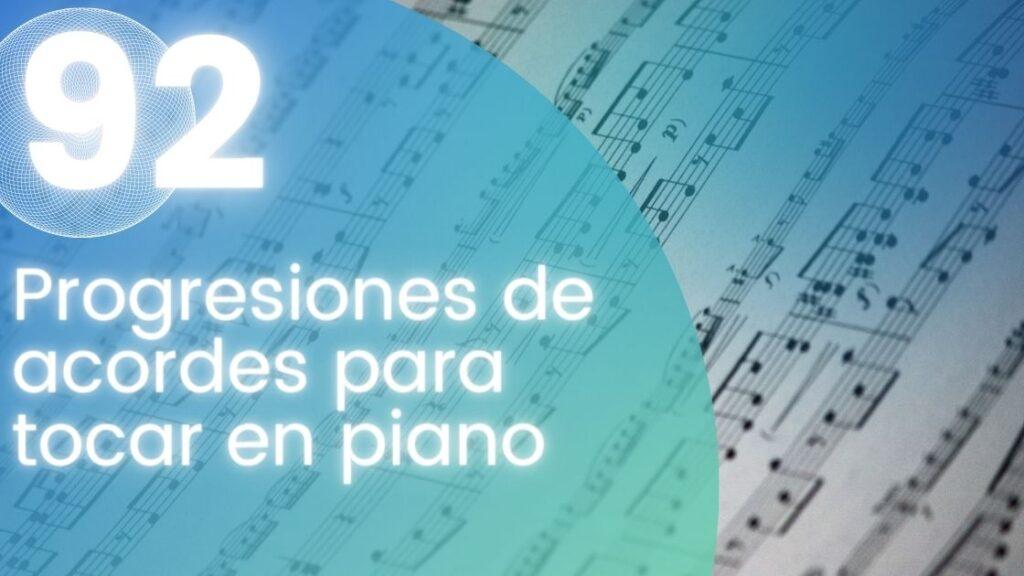 Progresiones de acordes para tocar en piano